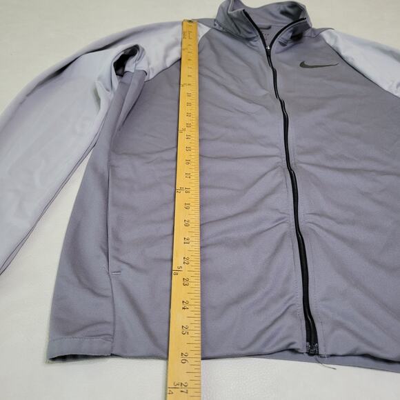 Nike Jacket Mens Medium Gray Epic Knit Gunsmoke Training Full Zip Dri-Fit - Picture 7 of 9